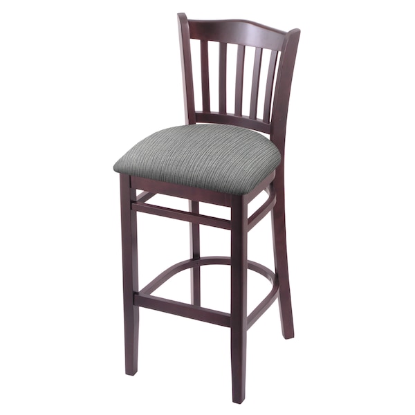 30" Bar Stool, Dark Cherry Finish, Graph Seat